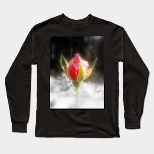 rosebud in the snow 4 Long Sleeve T-Shirt